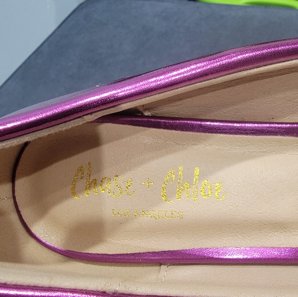 LALA CRYSTAL EMBELLISHED PUMP IN PURPLE METALLIC - Picture 5 of 5